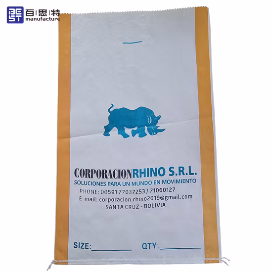 China Packing Rice Sugar Grain Flour Rice Plastic Packaging Bag